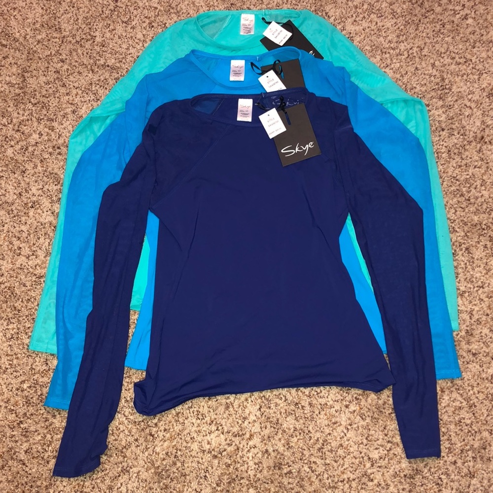 3 Pack Women’s Skye Long Sleeve Rash Guard Tops